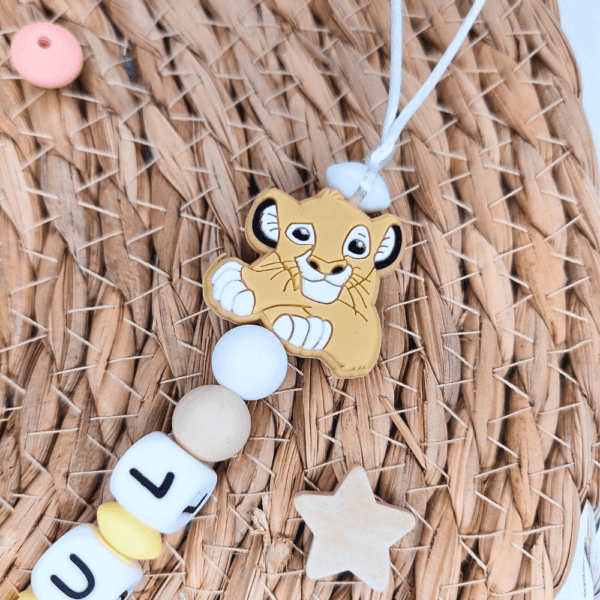 cadena chupete simba bebe rey leon personalizada