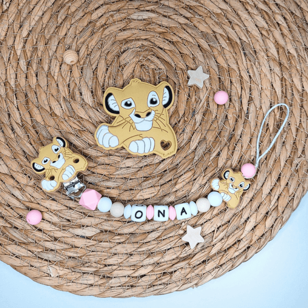 chupetero silicona simba rey leon personalizado