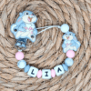 clip chupetero tambor disney silicona blanco bpa free