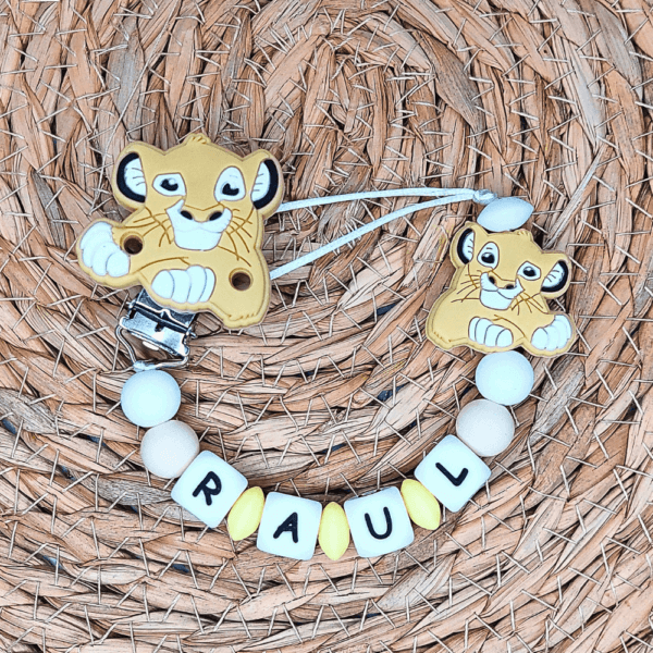sujetachupetes simba bebe disney silicona