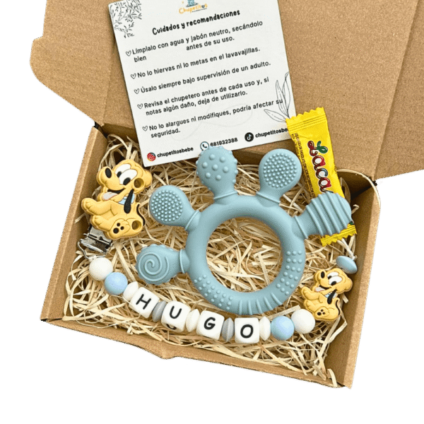 caja-regalo-mordedor-chupetero-pluto-hugo