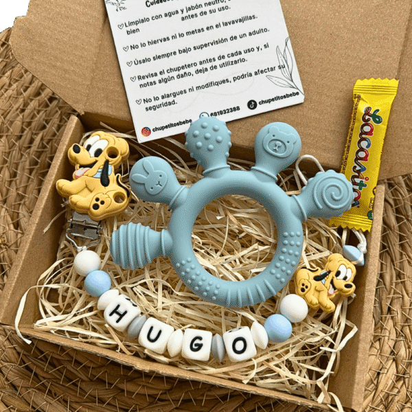 caja-regalo-mordedor-patita-chupetero-pluto-hugo