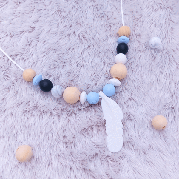 collar-porteo-pluma-silicona-azul-negro-gris-marmolado
