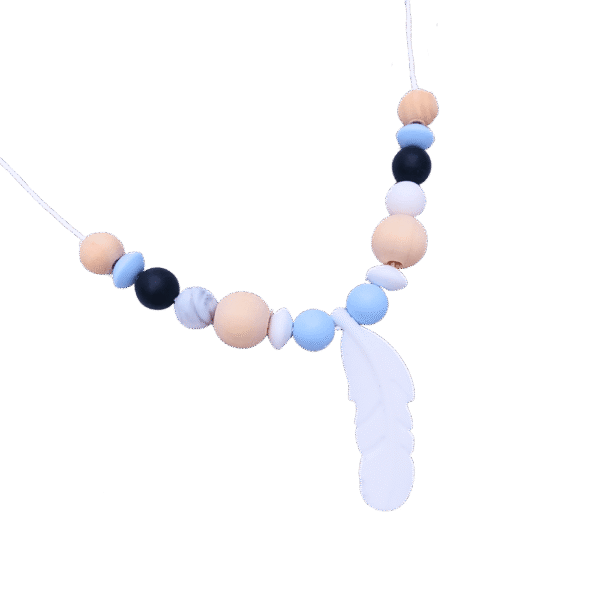 collar-porteo-pluma-silicona-azul-negro-gris-marmolado-fondo-trasnparente