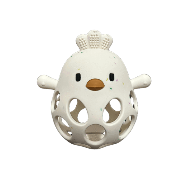 juguete-mordedor-bebe-pollo-silicona-blanca-texturas-fondo-transparente