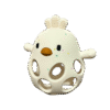 juguete-mordedor-sensorial-bebe-gallina-blanca-silicona-agujeros-fondo-transparente