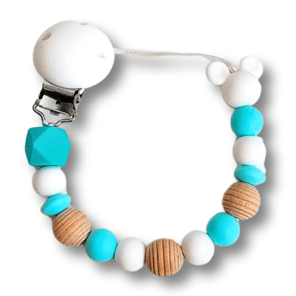 sujetachupetes-silicona-madera-azul-blanco-bebe