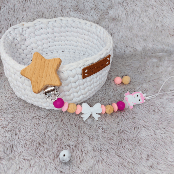 sujetachupetes-unicornio-estrella-cesta-rosa-bebe